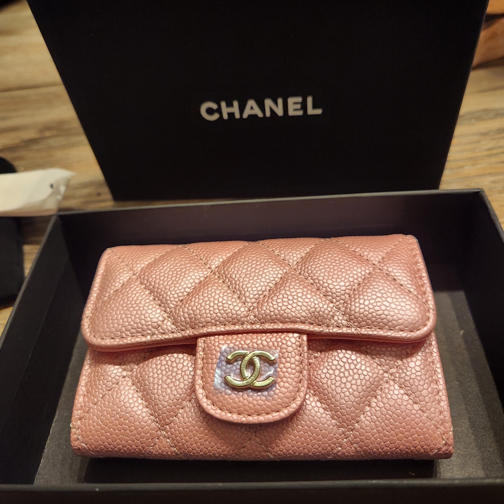Chanel Pink Quilted Wallet